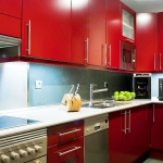 Modern Red Kitchen